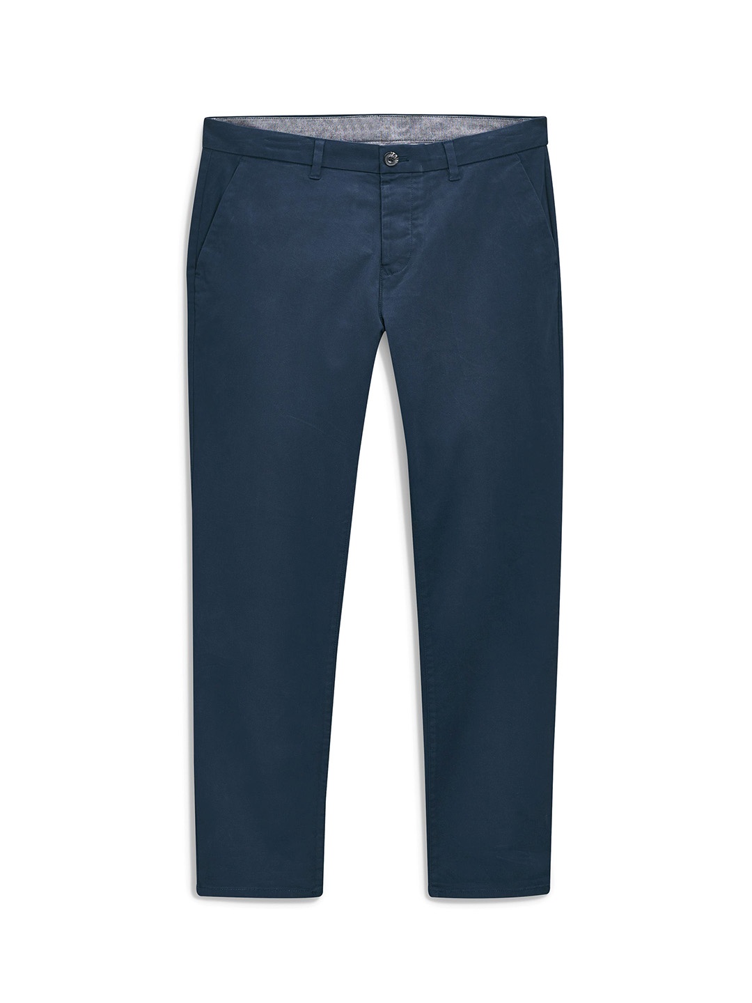 

NEXT Men Blue Skinny Fit Solid Chinos