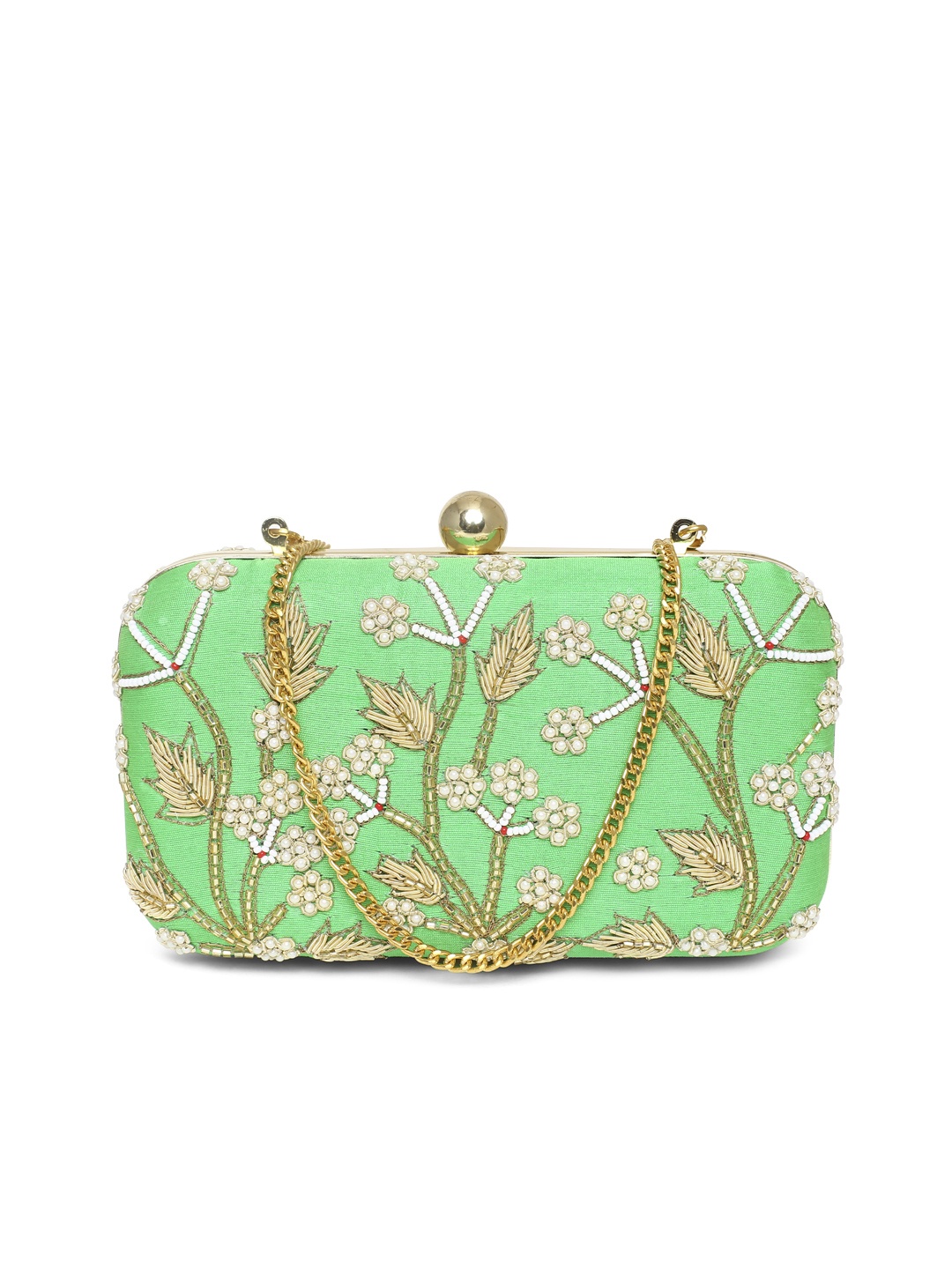 

Tarini Nirula Women Green Embellished Clutch