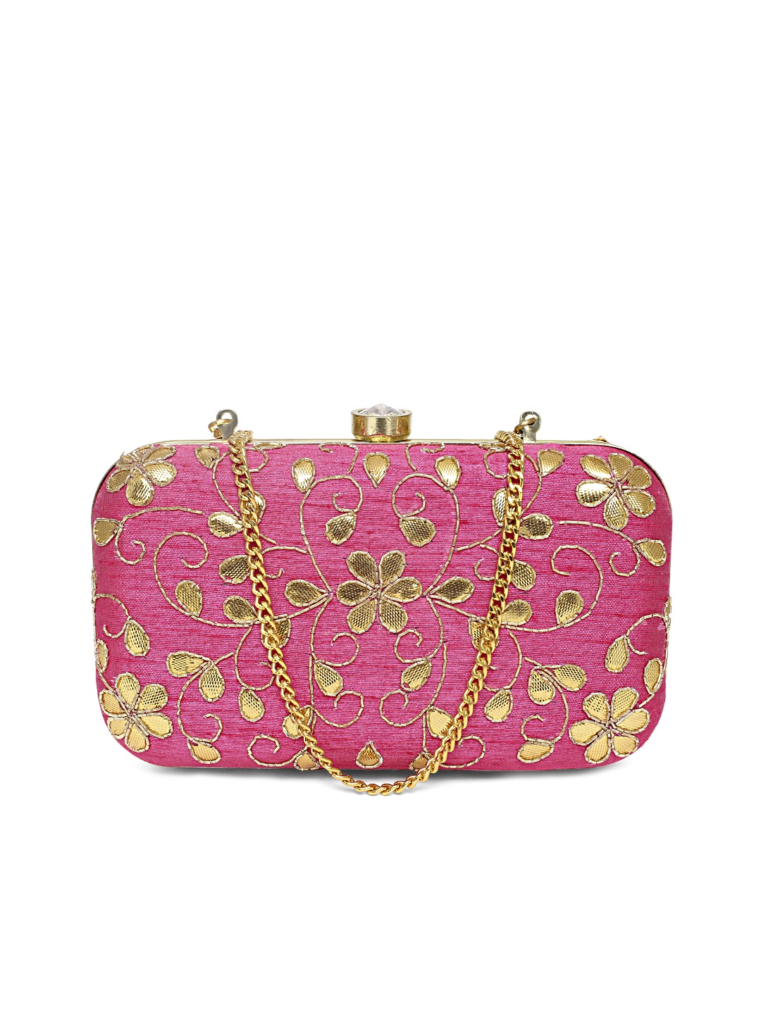 

Tarini Nirula Women Pink Embroidered Clutch
