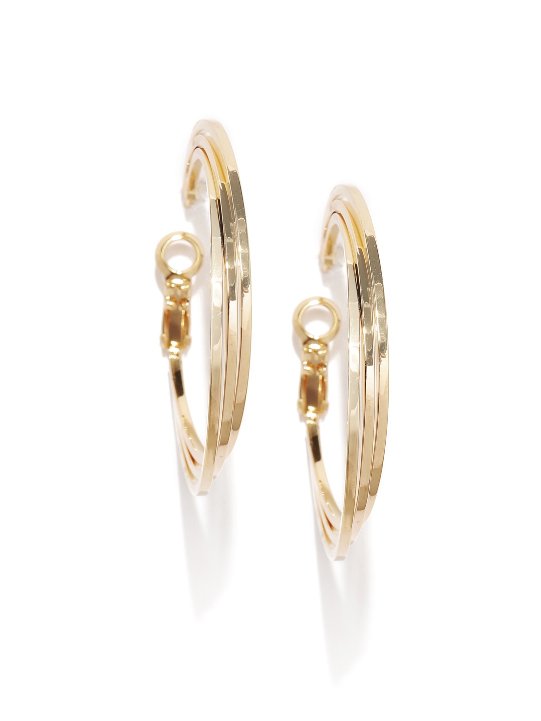 

E2O Gold-Toned Circular Hoop Earrings