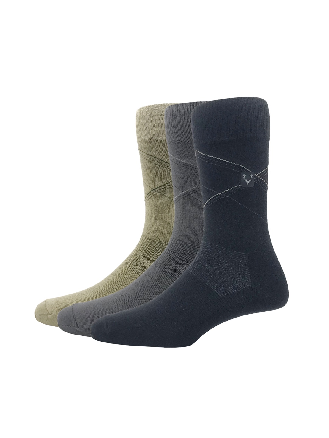 

Allen Solly Men Set of 3 Calf-Length Socks, Black