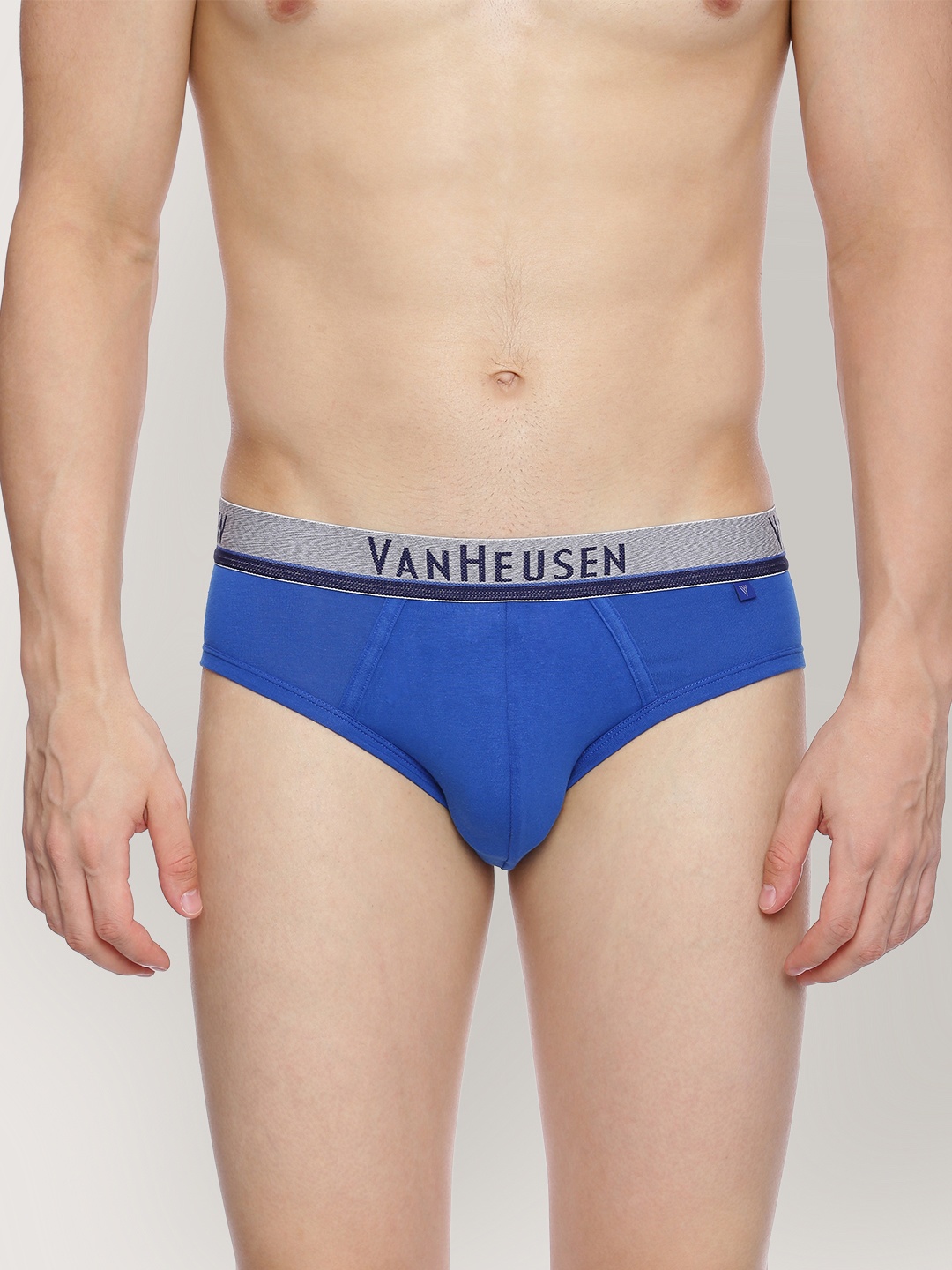 

Van Heusen Men Blue Solid Anti Bacterial Colour Fresh Briefs
