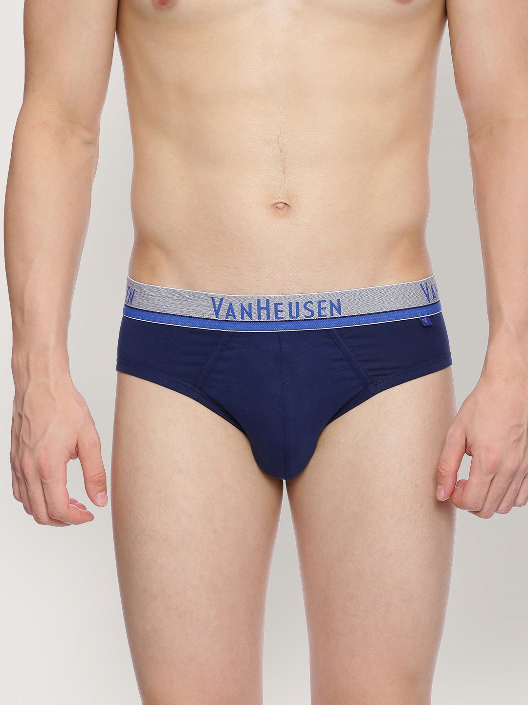 

Van Heusen Men Blue Solid Antibacterial Colour Fresh Briefs
