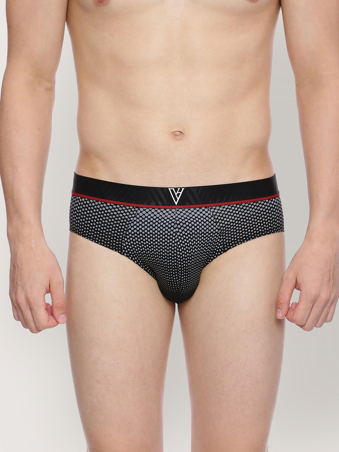 

Van Heusen Men Allover Print 4 Way Stretch Ultra Soft Brief, Black