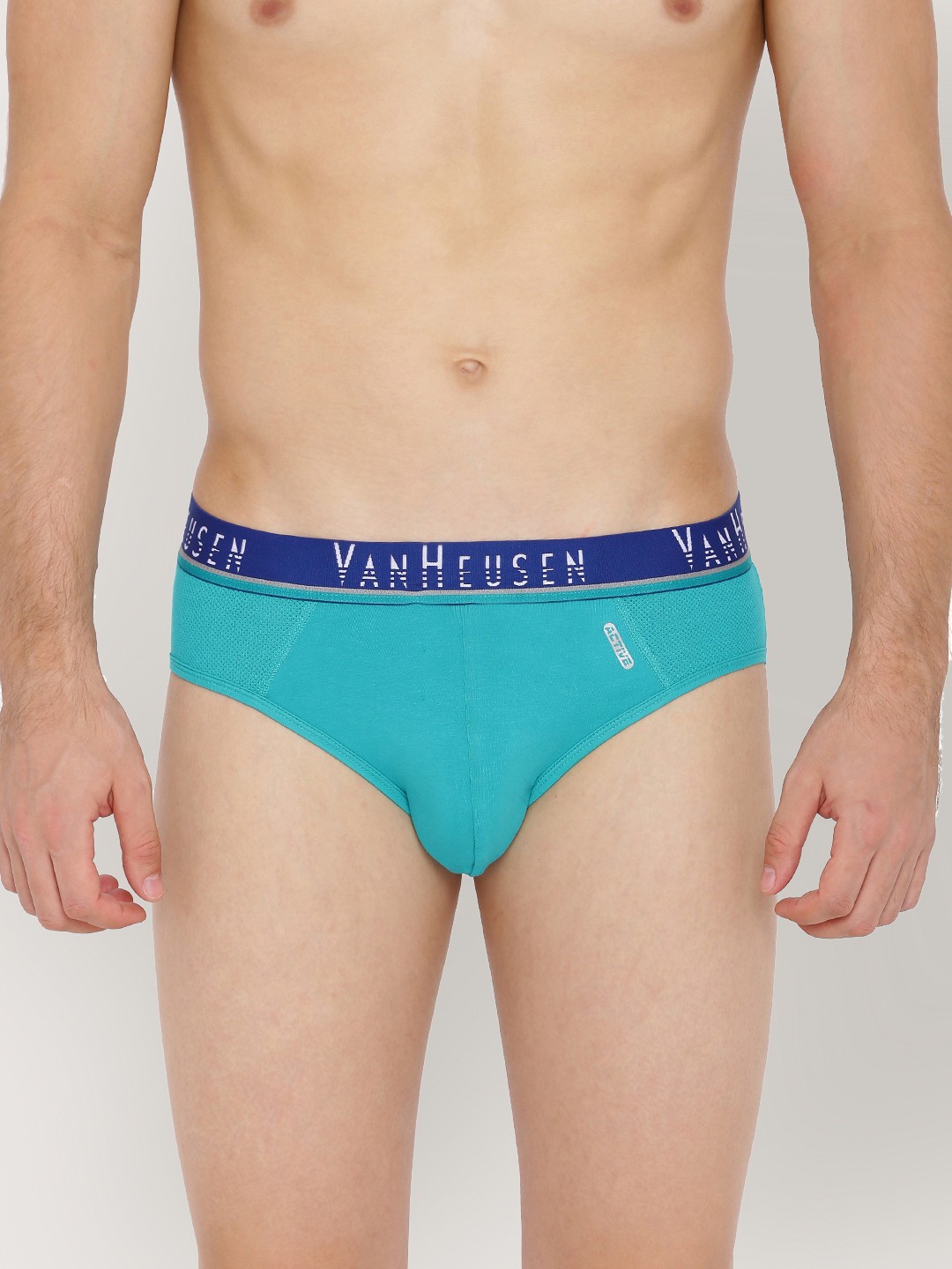 

Van Heusen Men Swift Dry Breathable Mesh Panel Briefs 6985100, Green