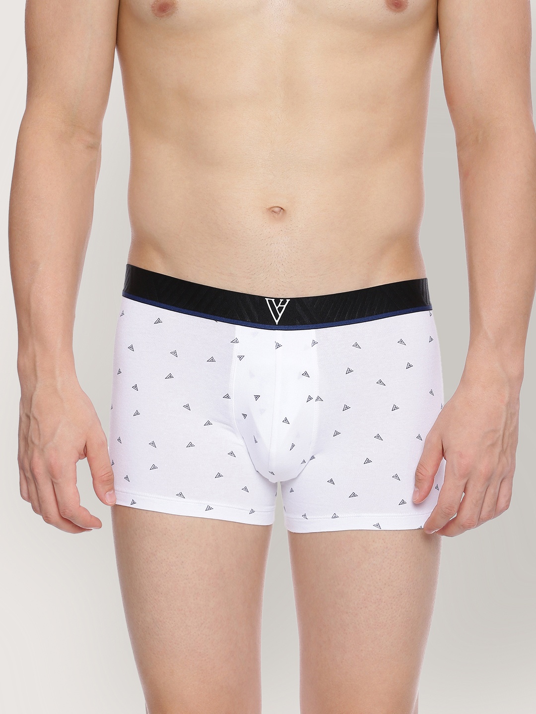 

Van Heusen Men Printed 4-Way Stretch Ultra Soft Trunks, White