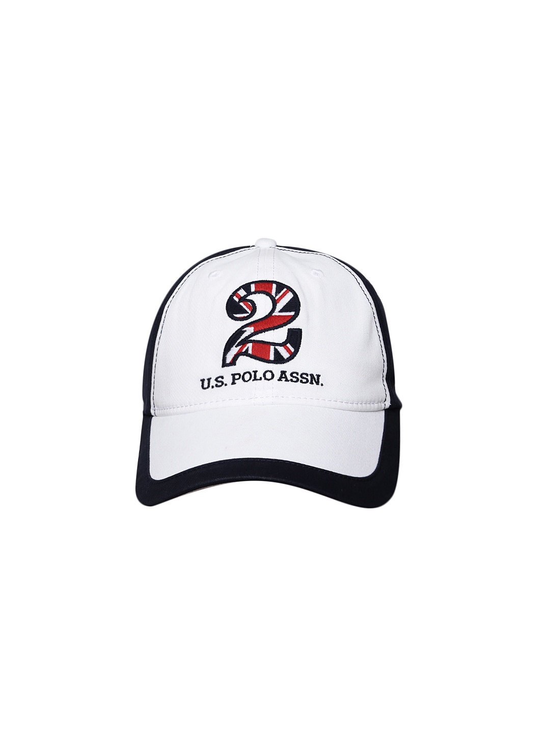 

U.S. Polo Assn. Men Navy Blue & White Colourblocked Baseball Cap