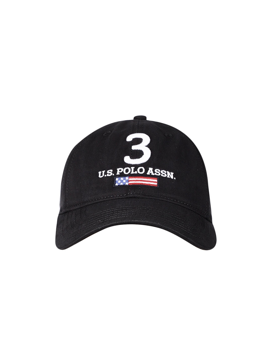 

U.S. Polo Assn. Men Black Embroidered Baseball Cap
