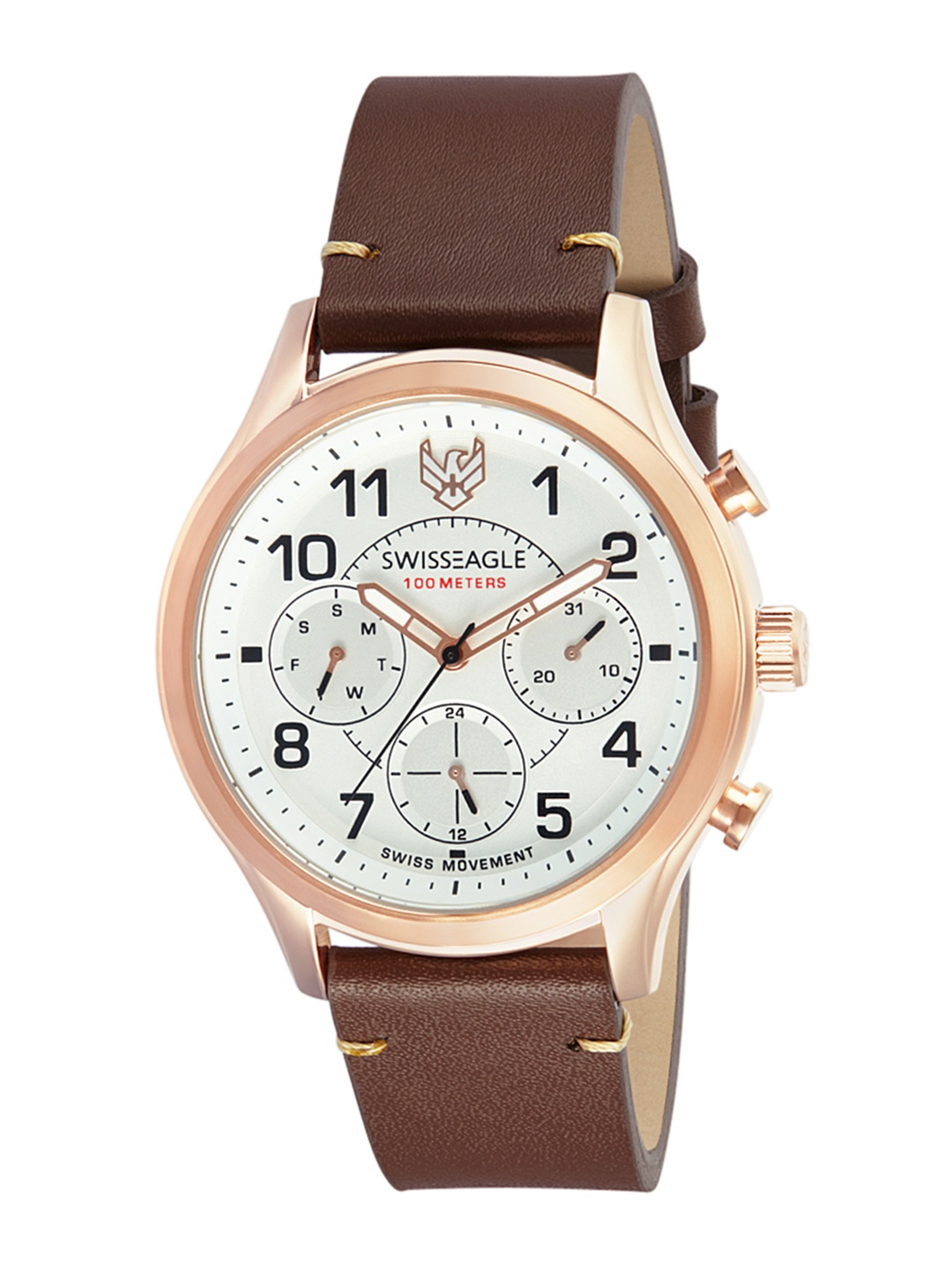 

Swiss Eagle Men White Analogue Watch SE-9142-01