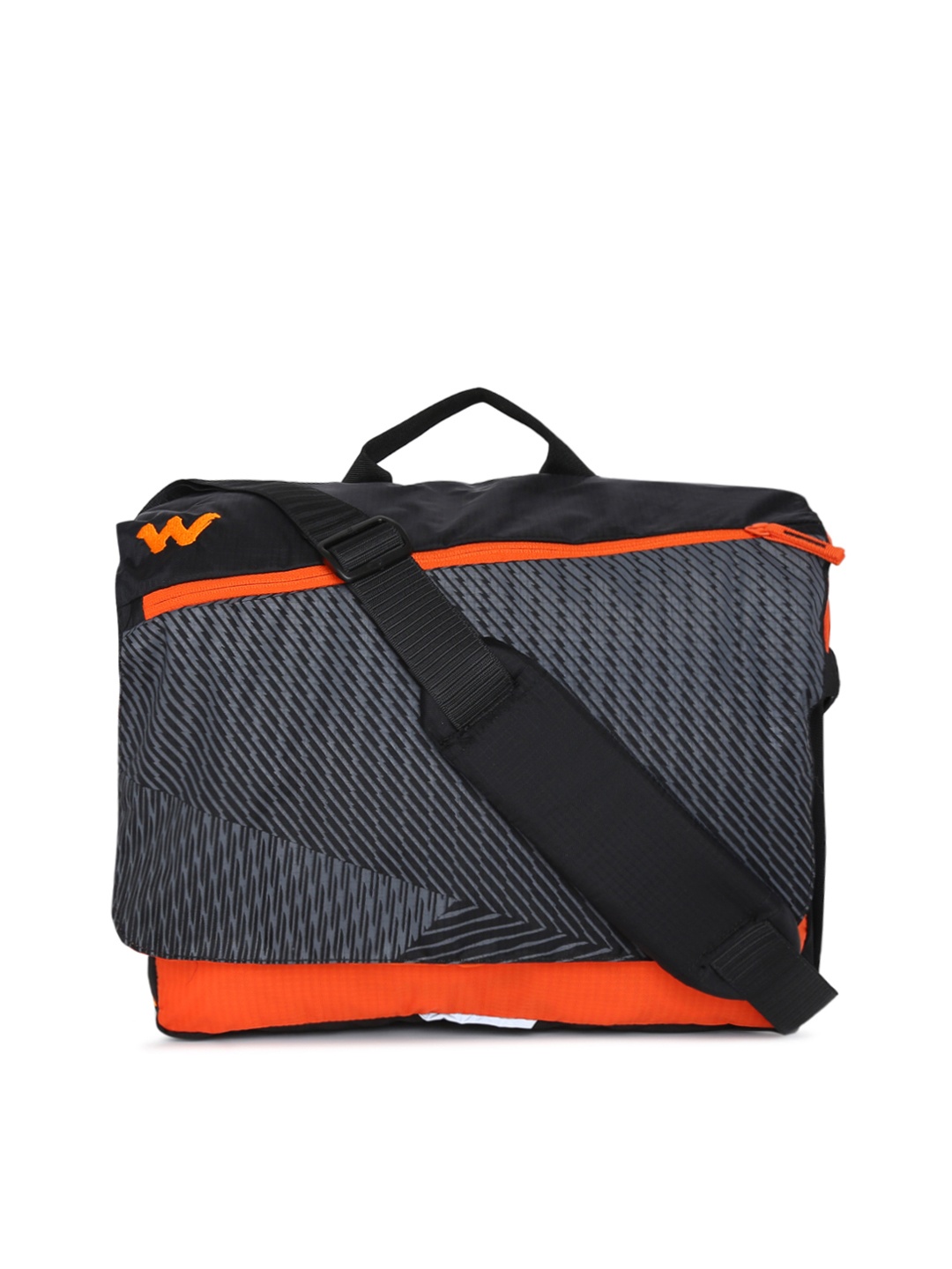 

Wildcraft Unisex Black & Orange Printed Graft Messenger Bag