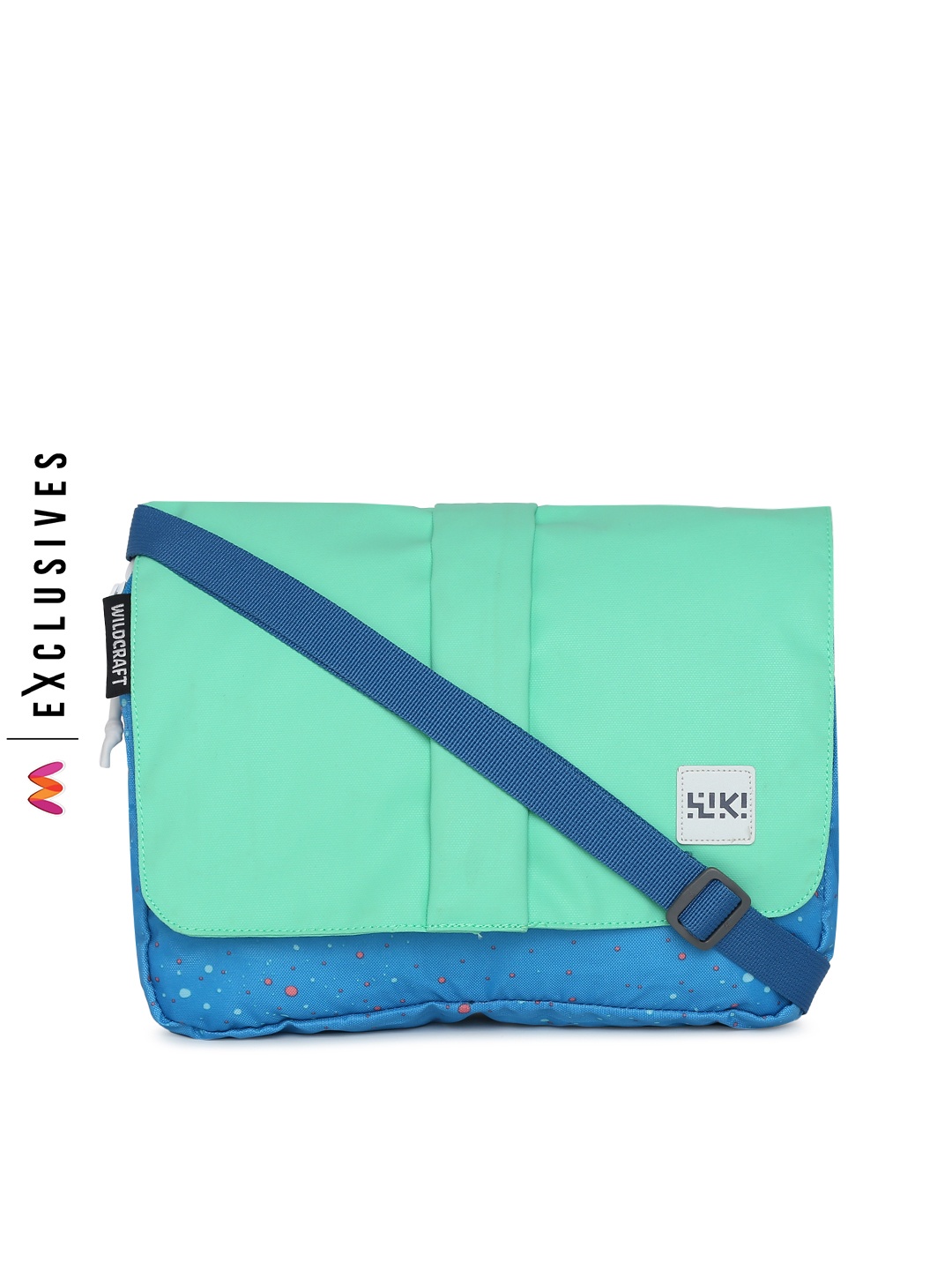 

Wildcraft Unisex Green & Blue Baguette Colourblocked Messenger Bag