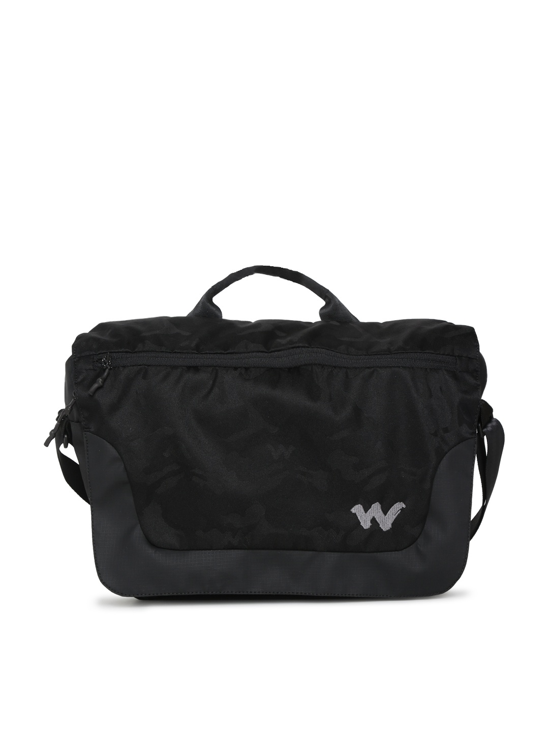 

Wildcraft Unisex Black Solid Street Messenger Bag