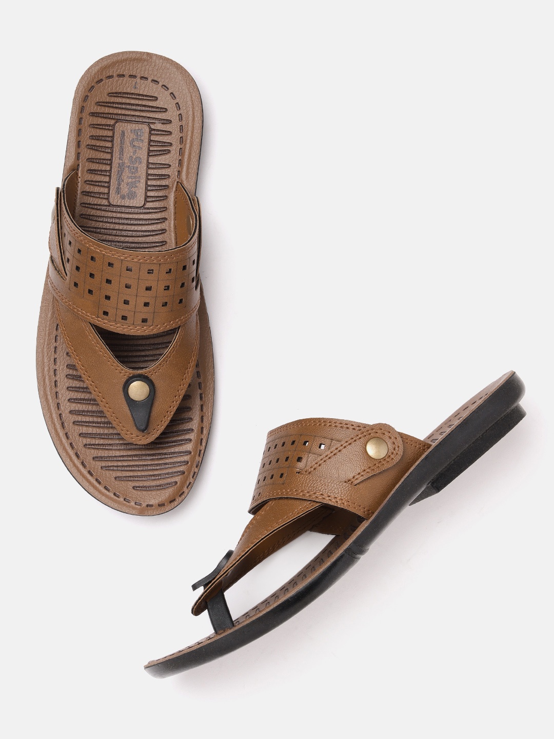 

Woodland Men Leather Comfort Sandals, Brown