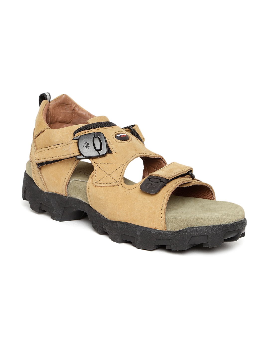

Woodland Pro Planet Men Camel Brown Leather Comfort Sandals