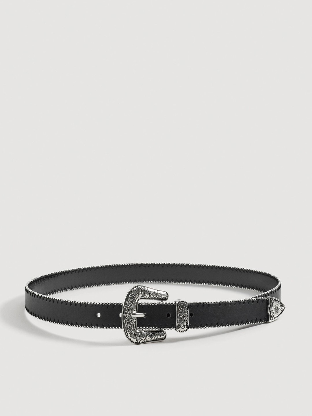 

MANGO Women Black Solid Belt