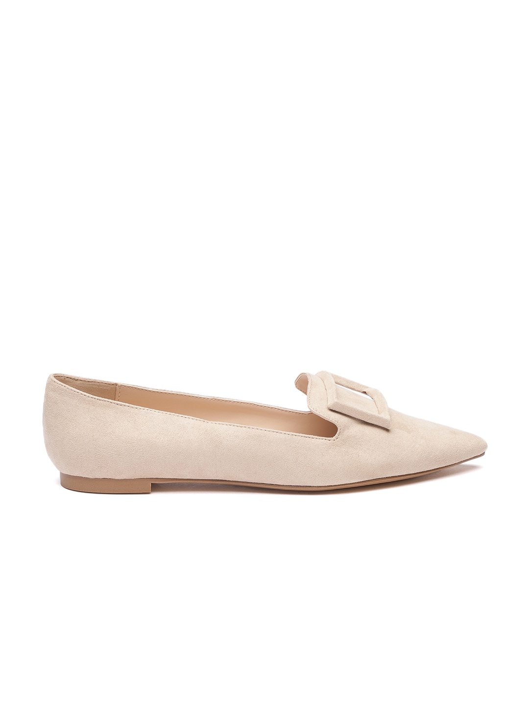 

MANGO Women Beige Solid Ballerinas