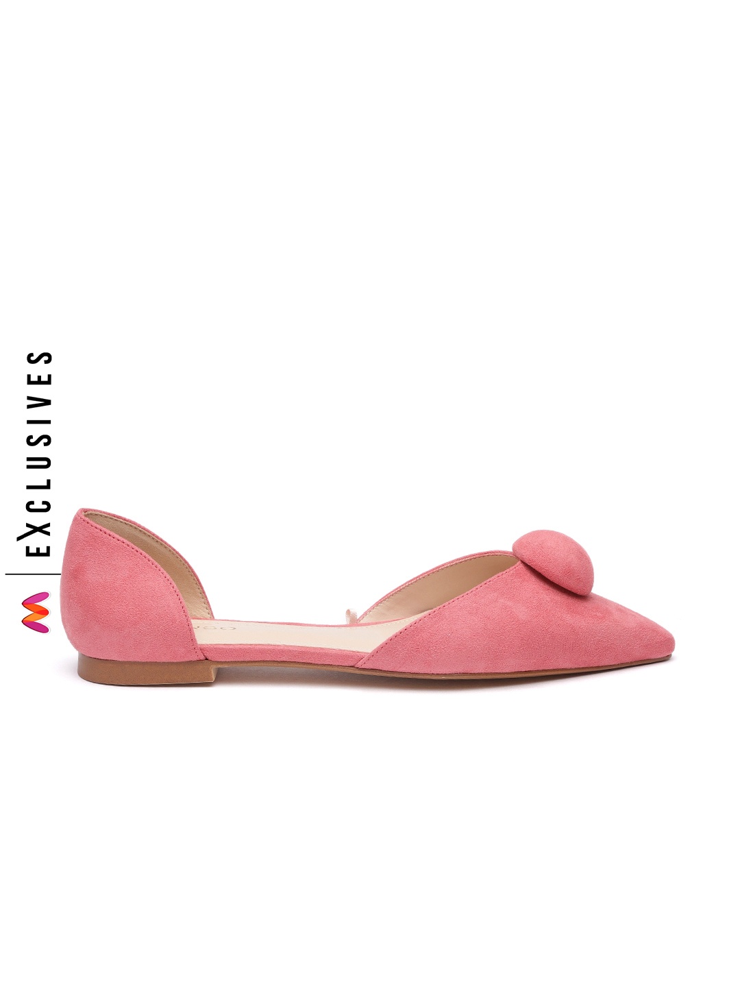 

MANGO Women Pink Solid Flats