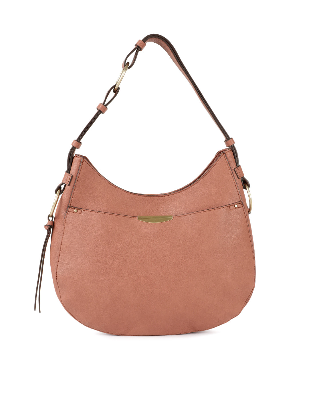 

Accessorize Pink Solid Hobo Bag