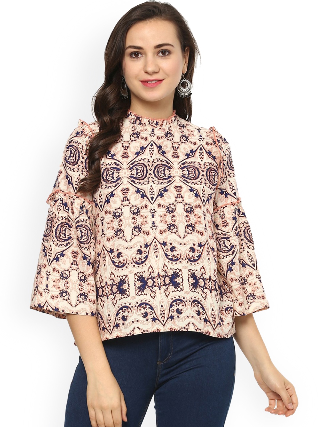 

Idalia Women Multicoloured Printed A-Line Top, Multi