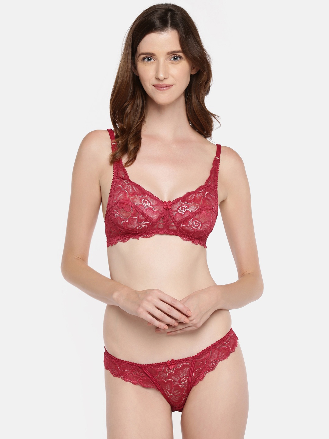 

Lady Love Marron Lingerie Set LLSET4095, Maroon