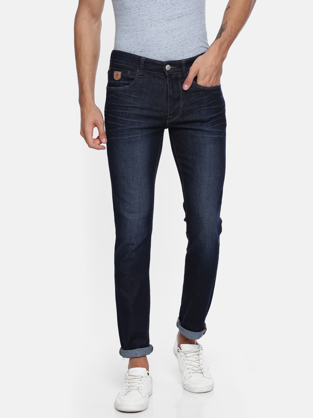 

U.S. Polo Assn. Denim Co. Men Blue Skinny Fit Mid-Rise Clean Look Stretchable Jeans