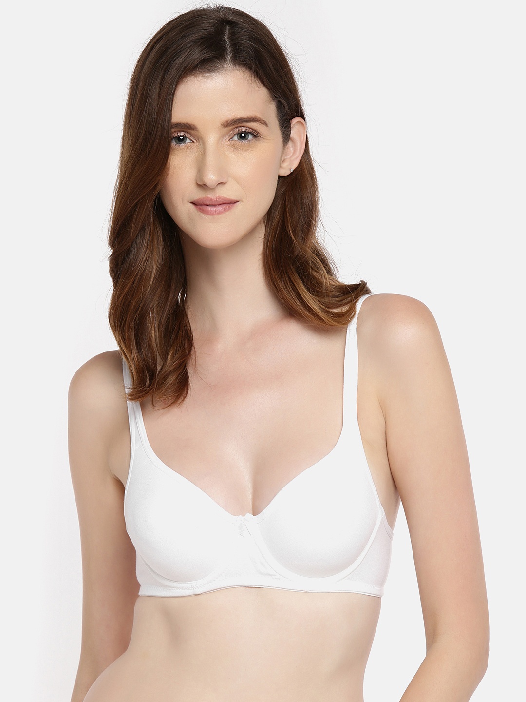 

Lady Love White Solid Underwired Non Padded Everyday Bra LLBR8002