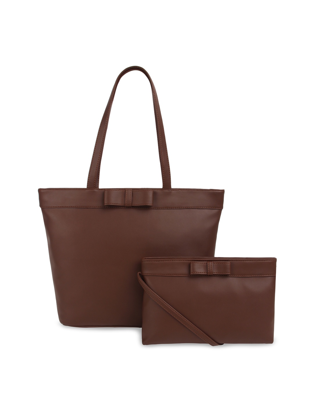 

Toteteca Brown Solid Shoulder Bag
