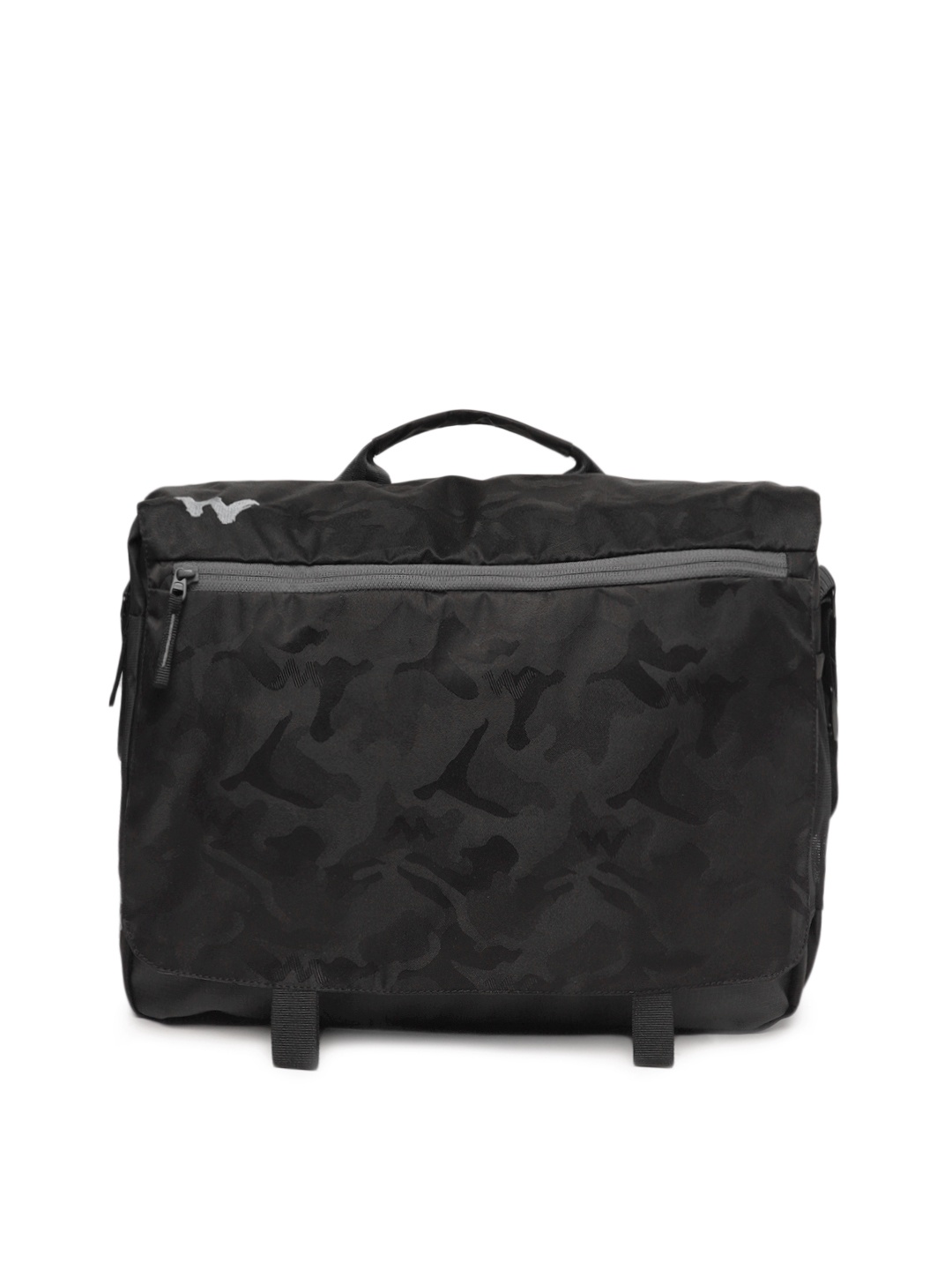 

Wildcraft Men Black Printed Messenger Bag