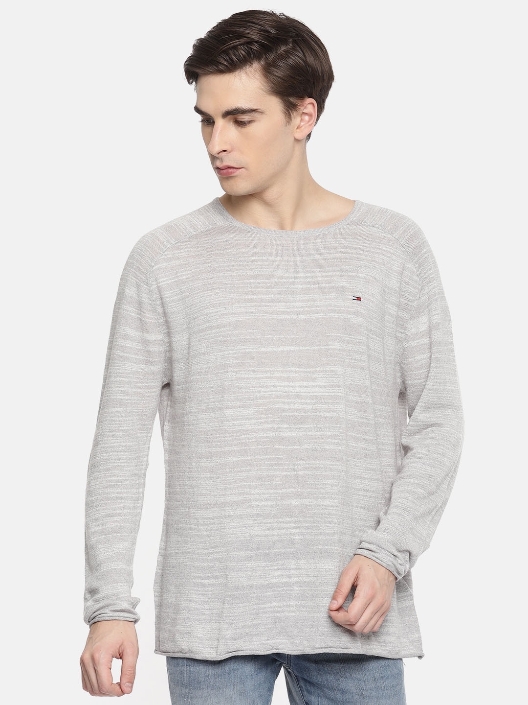 

Tommy Hilfiger Men Grey Solid Pullover