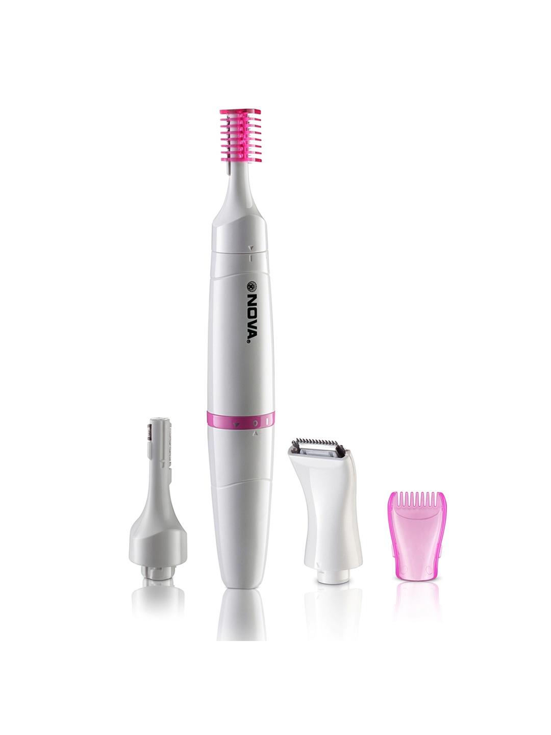 

Nova Women White & Pink Waterproof Sensitive Touch Cordless Bikini & Face Trimmer NLS 530