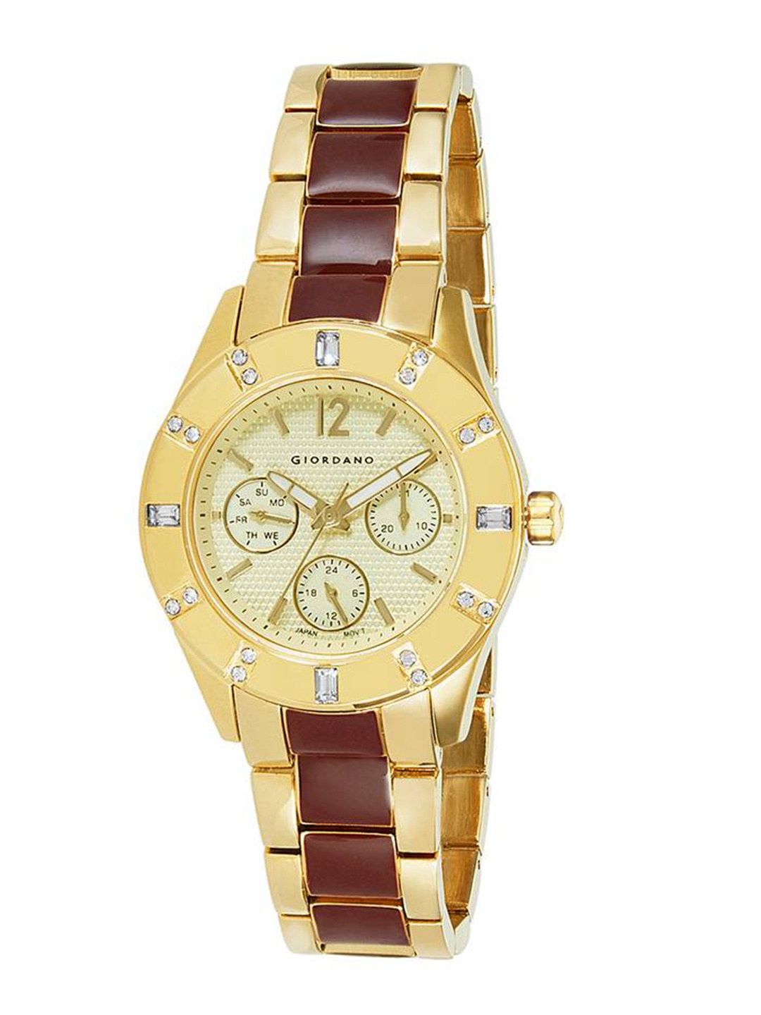 

GIORDANO Women Gold-Toned Multifunctional Watch 2899-33