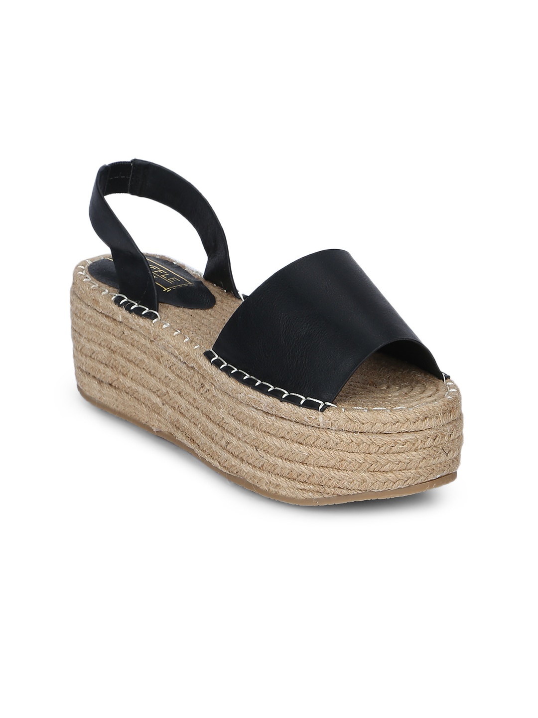 

Truffle Collection Women Black Solid Sandals