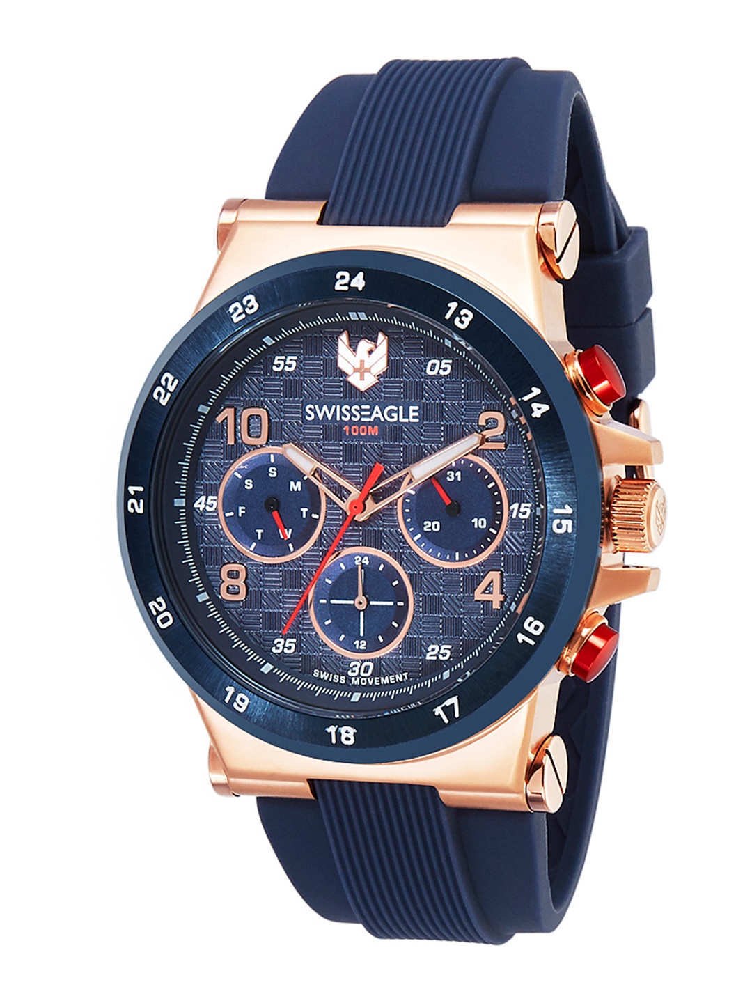 

Swiss Eagle Men Blue Analogue Watch SE-9146-02