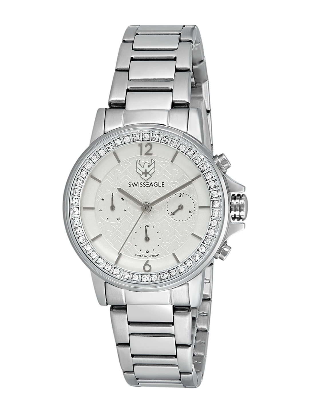 

Swiss Eagle Women Silver-Toned Analogue Watch SE-9149-11