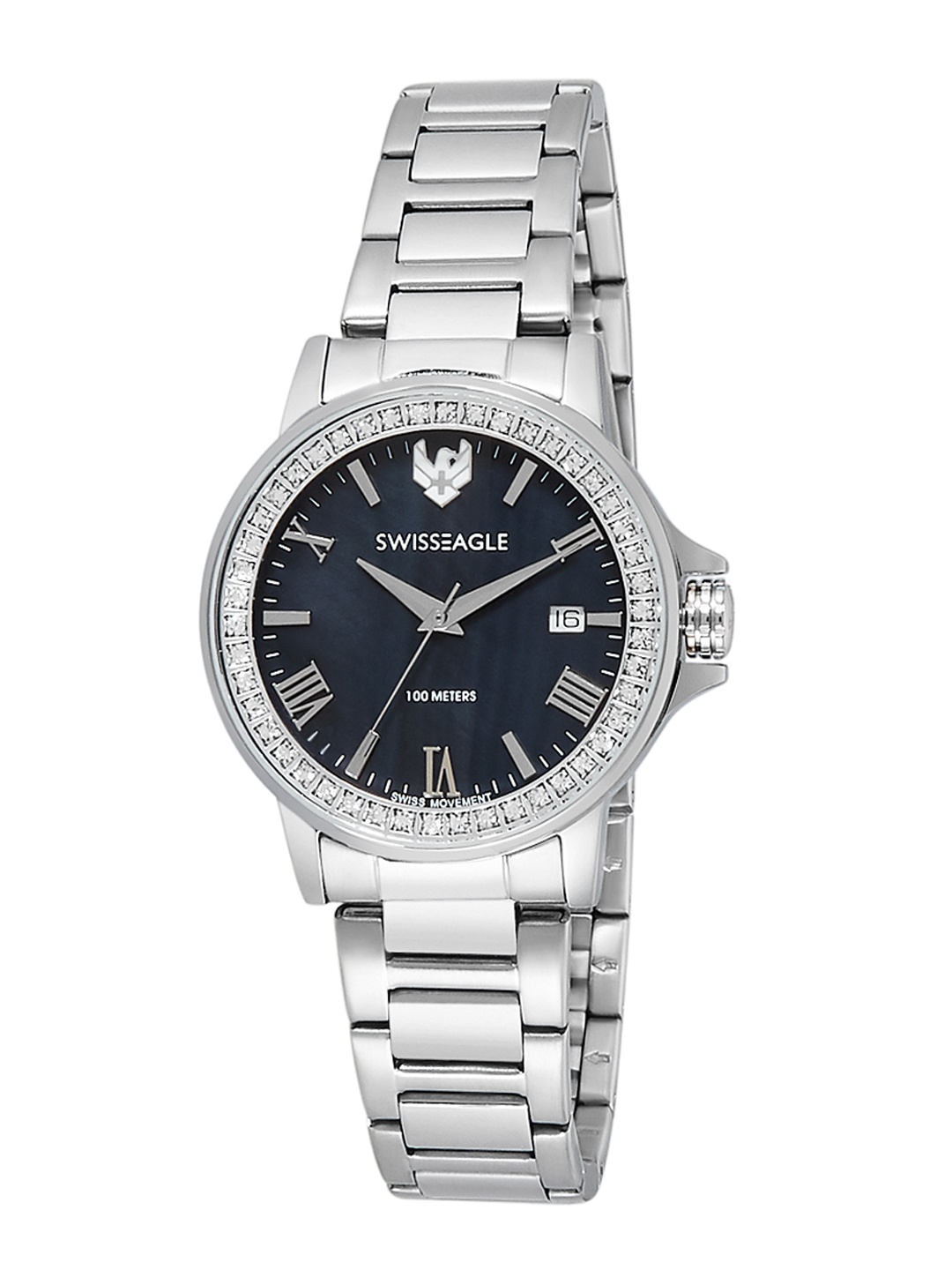 

Swiss Eagle Women Blue Analogue Watch SE-9147-33