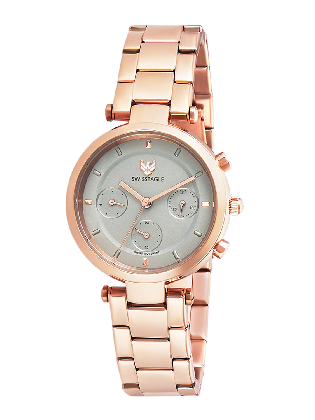 

Swiss Eagle Women Grey Analogue Watch SE-9150-44