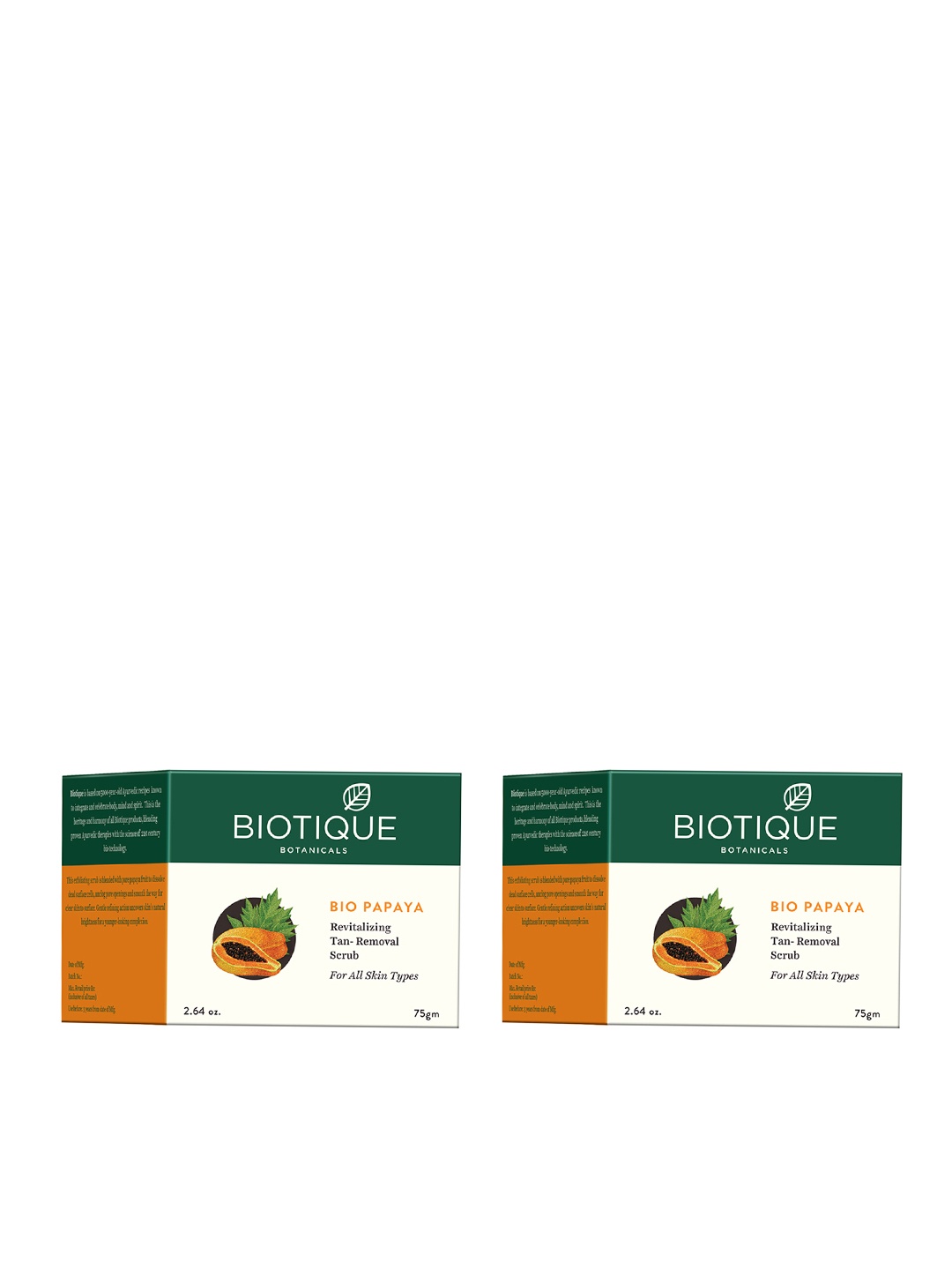 

Biotique Anti Tan Removal Scrub Duo, White