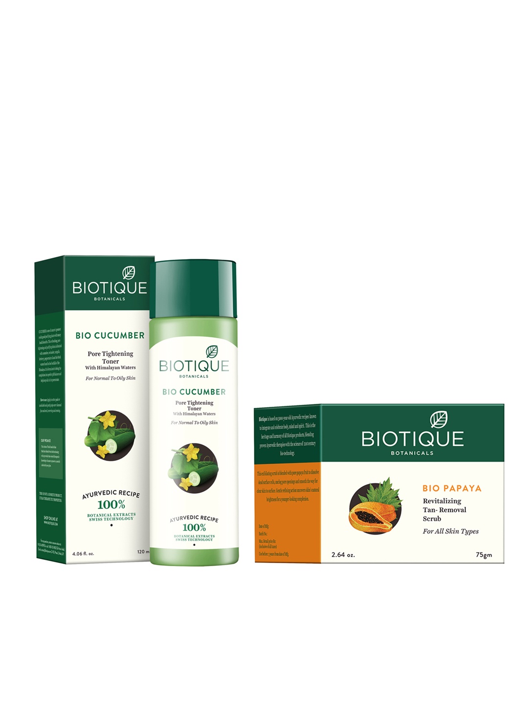 

Biotique Anti Tan Scrub & Toner Kit, White