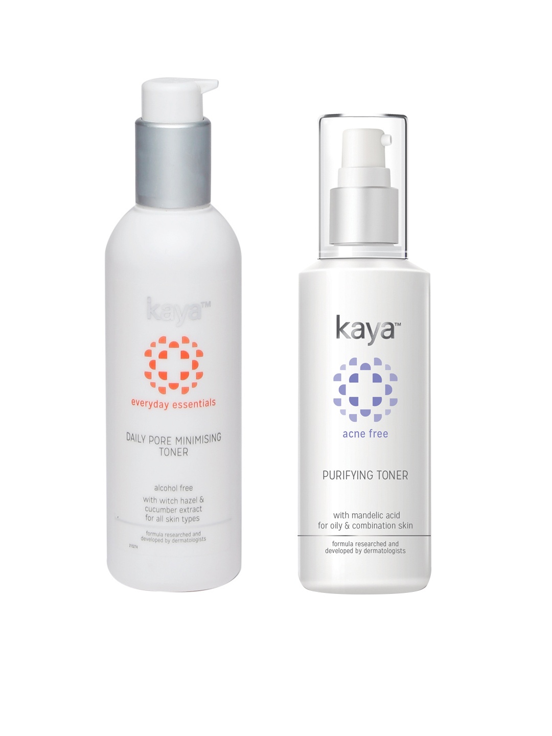 

Kaya Pack of 2 Pore Minimising Toner & Purifying Toner, Off white