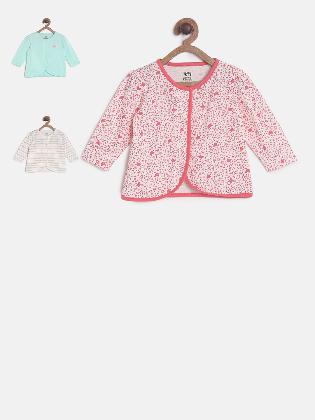 

MINI KLUB Girls Pack of 3 Jhablas, Multi