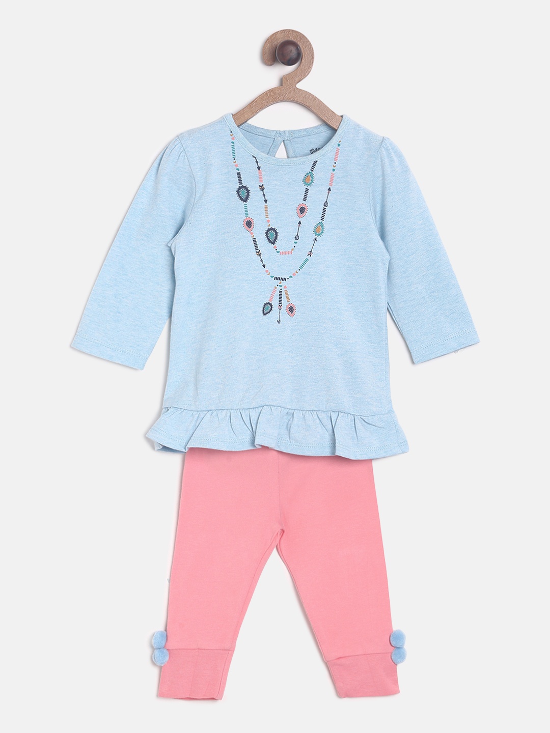 

MINI KLUB Girls Blue & Pink Clothing Set