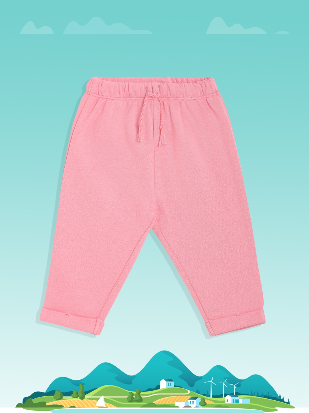 

MINI KLUB Girls Pink Ankle Length Leggings