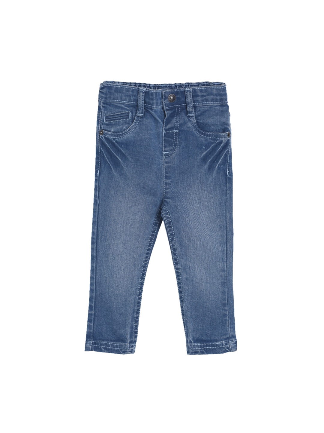 

MINI KLUB Girls Blue Regular Fit Mid-Rise Clean Look Stretchable Jeans