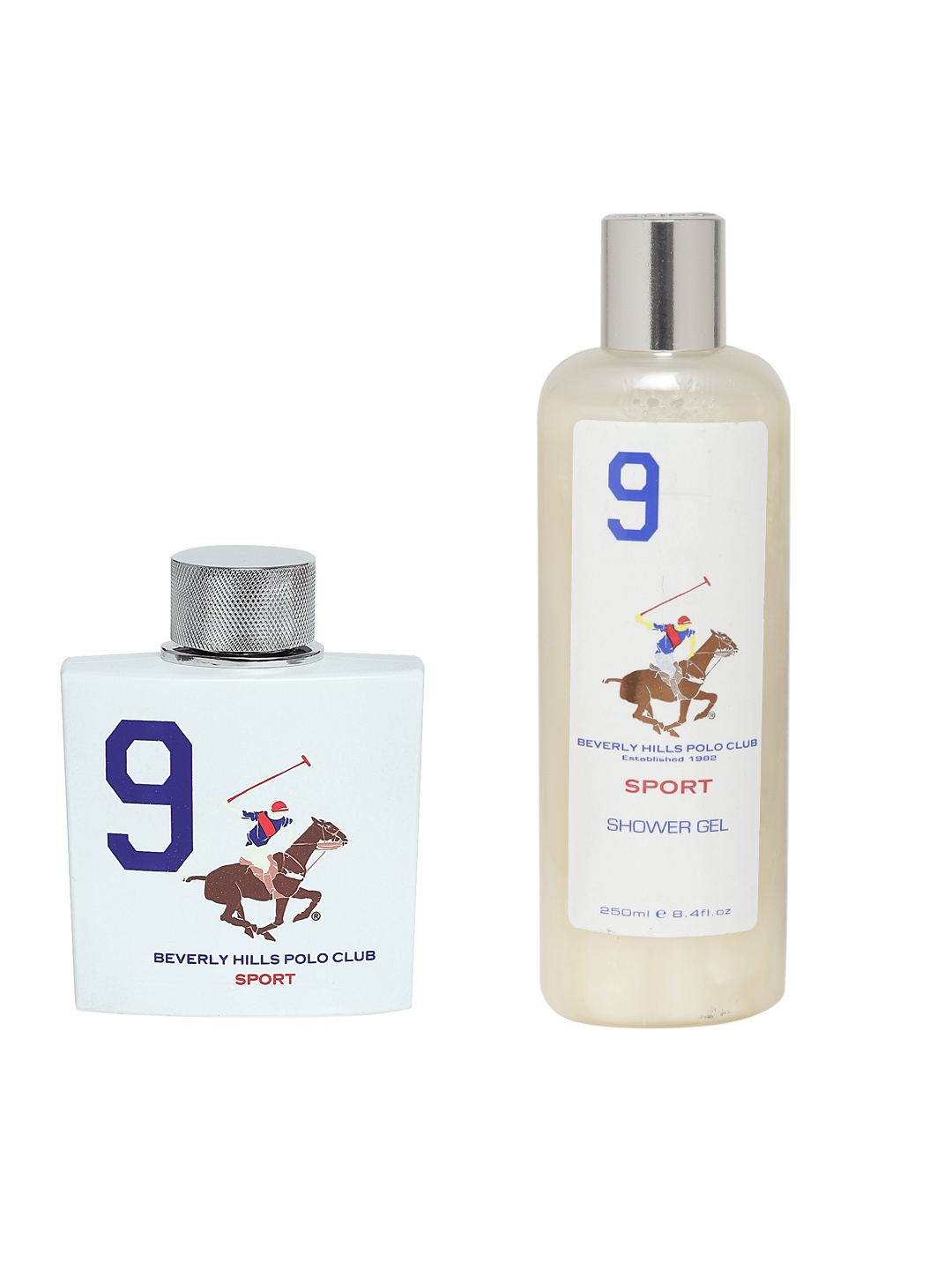 

Beverly Hills Polo Club Men Shower Gel & Natural Spray, White