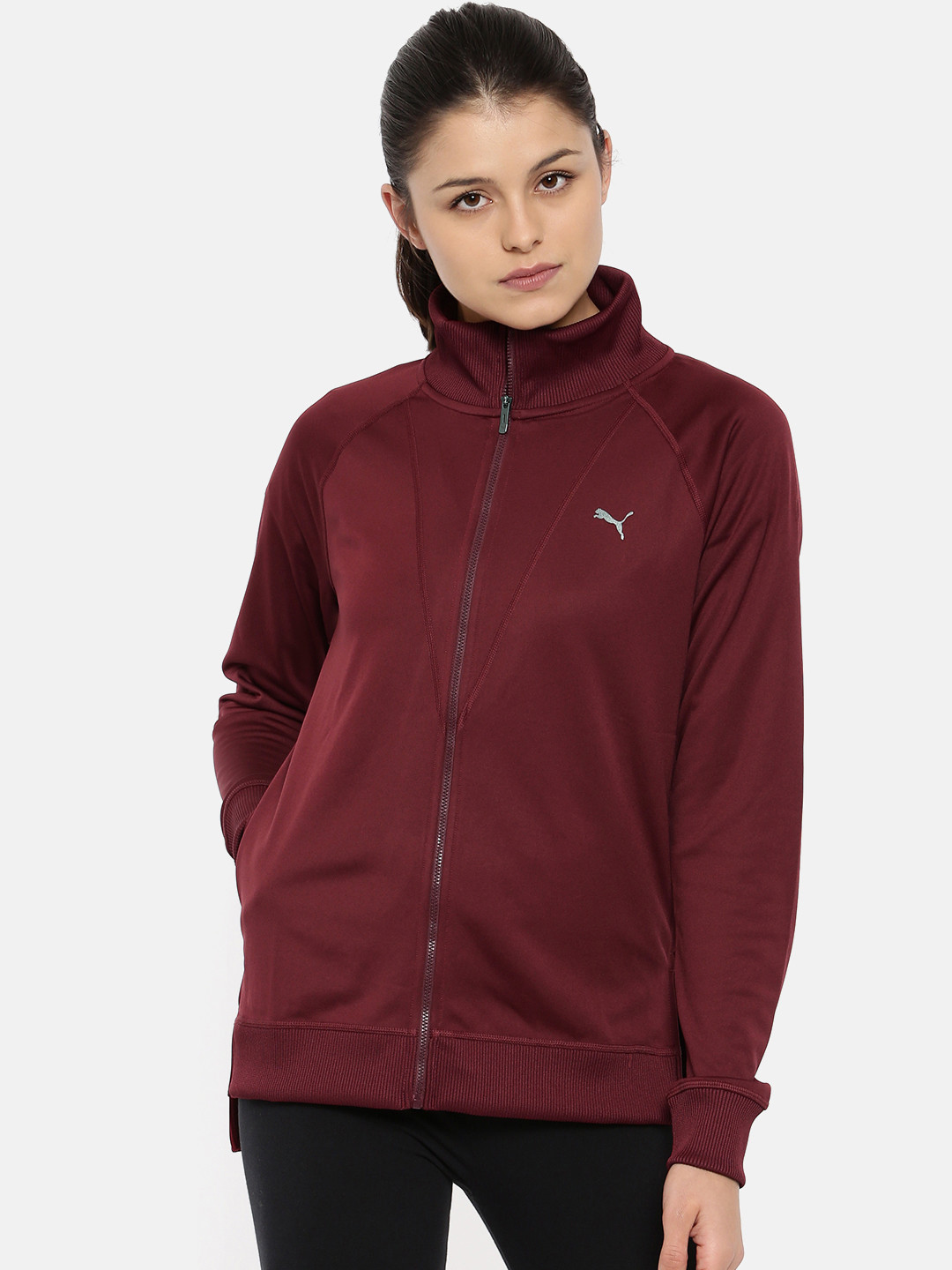 

Puma Women Maroon Explosive Warm up Sweatshirt