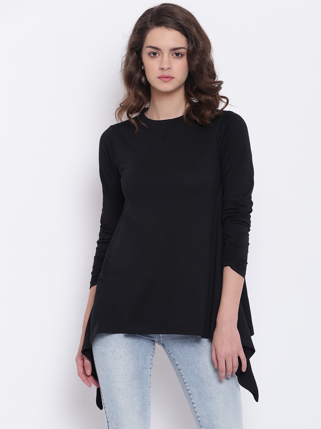 

AND Black Solid Tunic