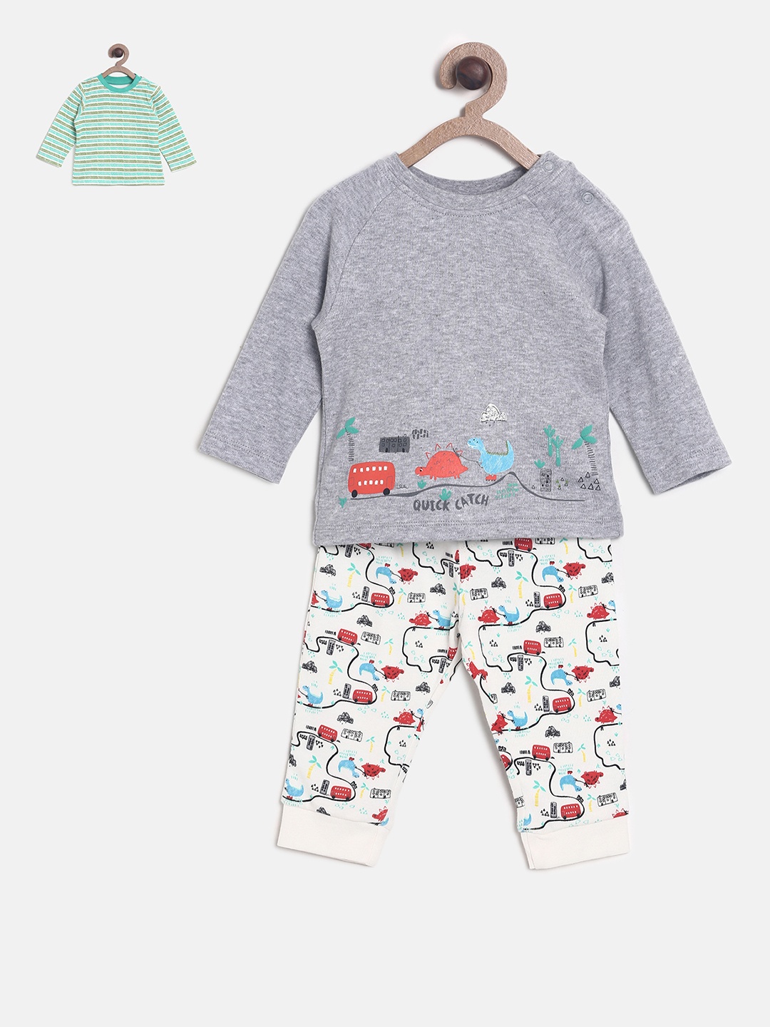 

MINI KLUB Boys Multicoloured Printed Co-ords set, Multi