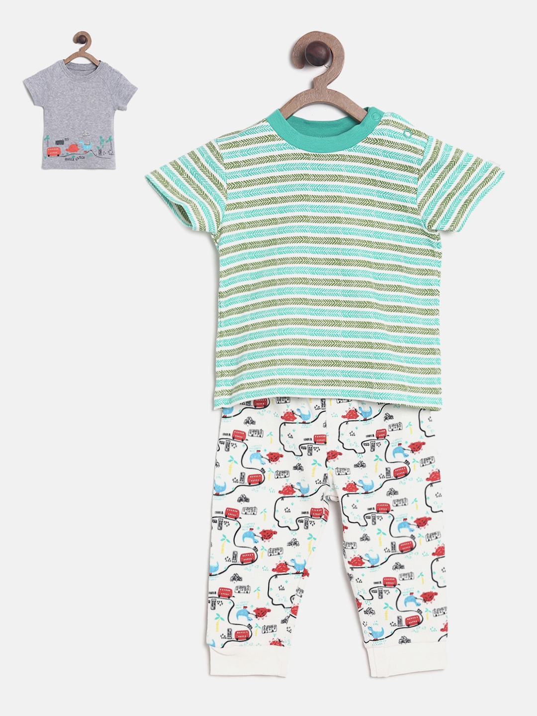 

MINI KLUB Boys Multicoloured Printed Clothing Set, Multi