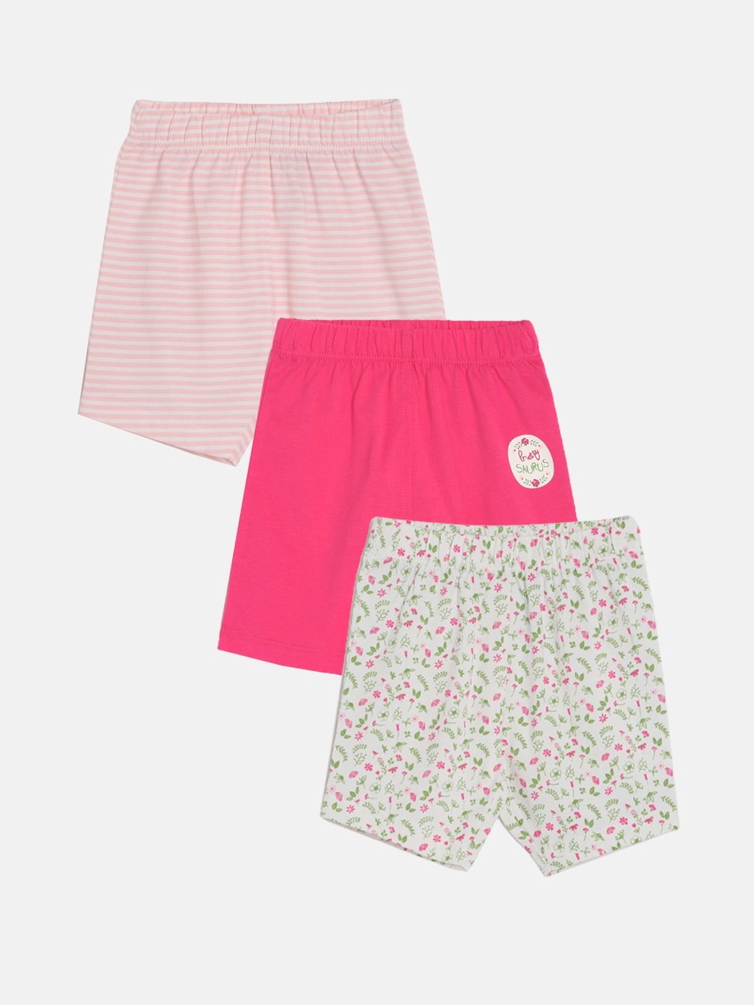 

MINI KLUB Girls Pack of 3 Shorts, Pink