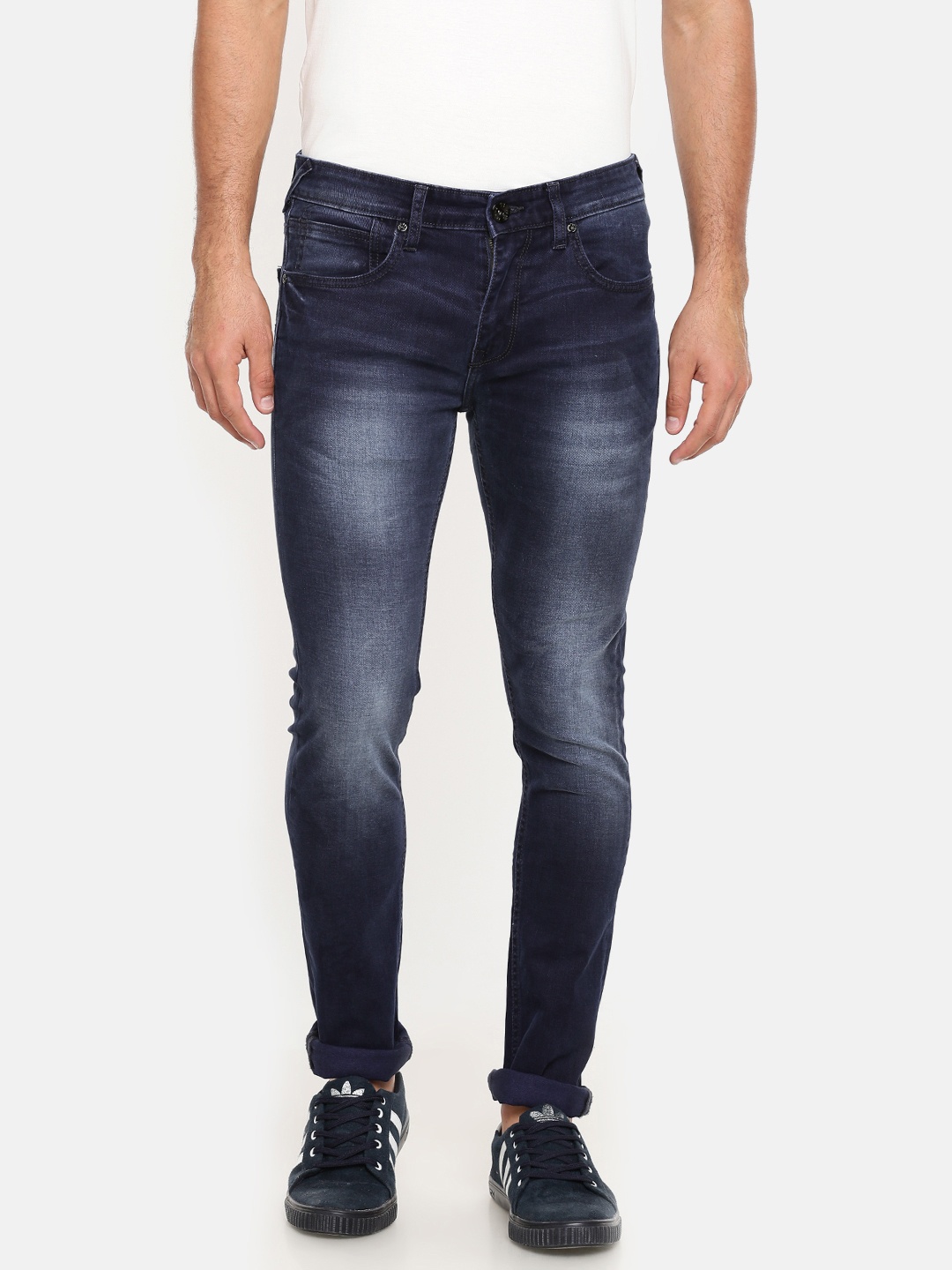 

Pepe Jeans Men Blue Super Skinny Fit Low-Rise Clean Look Stretchable Jeans